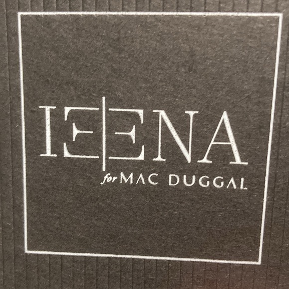 MAC DUGGAL RUCHED OFF-THE-SHOULDER MIDI DRESS NWT 0 - Picture 7 of 8